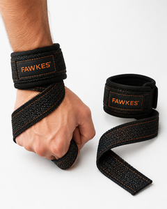Sangles de musculation Fawkes en toile antidérapantes, sangles de levage de poids unisexes, fermeture élastique réglable, légères et très extensibles - Product Image 5