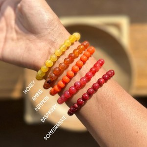 Pulseras Elásticas de Cuentas de Resina Coloridas, Hechas a Mano, Apilables, de Moda para Mujer, Regalo, Manualidades, Accesorios - Product Image 4