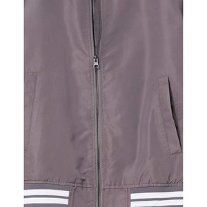 New Design Style Men's Bomber <b>Jacket</b> Hot Sale High Quality Spring Custom Canvas Front Logo <b>Waterproof</b> Reversible Windproof Wool - Product Image 6
