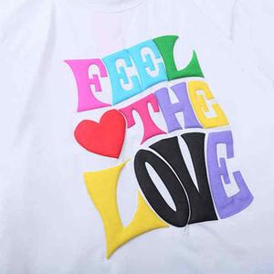 T-shirts pour hommes en coton biologique épais, coupe oversize, avec logo en relief et impression puff, graphiques unis ou embossés, haute qualité, OEM - Product Image 3