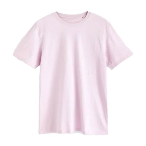 T-shirt à manches courtes, couleur personnalisée rose clair, haute qualité, homme, garçon, col rond, marque personnalisée, t-shirt en microfibre - Product Image 1