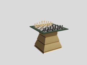 Mesa de Ajedrez Arbiter, Mesa de Juego de Ajedrez Moderna y Lujosa con Base de Madera, Mesa de Juego de Mesa Premium para Interiores, para el Hogar o Club - Product Image 5