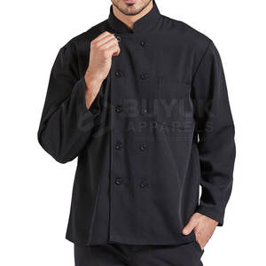 Veste de chef à manches longues, vêtements de cuisine respirants, anti-rides, durables, tenue de travail professionnelle pour la cuisine - Product Image 3