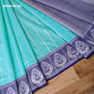 Sari en soie Lichi de qualité export indienne, lourd et magnifique, avec travail jacquard, fournisseur mondial, fabricant de mode féminine - Product Image 4