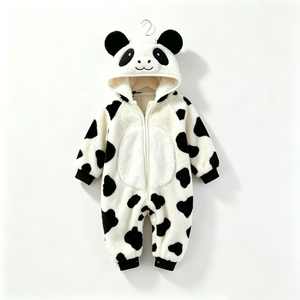 Combinaison personnalisée sur le thème du panda pour nouveau-né, costume de panda pour bébé pour Halloween, tenue de panda pour enfant en bas âge pour photos - Product Image 4
