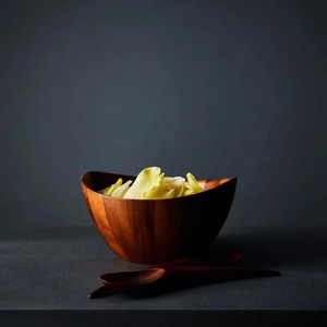 Ensemble de saladiers en bois d'acacia personnalisés, petits et grands, épais, pour mélanger légumes et fruits, pour fêtes, vente en gros, ustensile de cuisine - Product Image 2