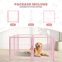 Clôture pour chien en tube carré en fer robuste, pliable et démontable, structure robuste pour les activités des animaux de compagnie dans la cour familiale