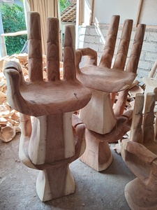 Chaises de salle à manger en bois de haute qualité de Bali, produit artisanal - Product Image 2