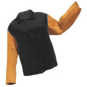 Chaqueta de Soldador Industrial de Cuero Vacuno Azul Rey, Resistente al Fuego y al Calor, Nivel 500C-1000C - Product Image 6