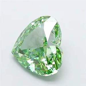 Diamante Cultivado en Laboratorio de 3 Quilates, Corte Corazón, Verde Intenso, Claridad VS2, Gema Sin Montura, Venta Directa de Fábrica al Por Mayor - Product Image 6
