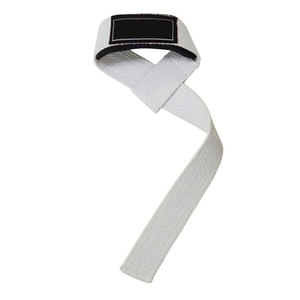 Customizable Cotton Weight Lifting <b>Straps</b> with Padding Heavy Duty Wrist Wrap Support for Deadlift Powerlifting Weight Training - Product Image 2