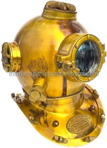Fait à la main 18 "Vintage Antique Home Decor Brass Scuba Divers Casque de plongée Masque complet pour adultes - Product Image 6
