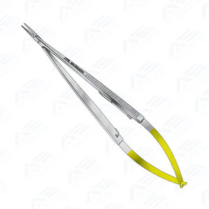 Pinces chirurgicales, instruments dentaires et chirurgicaux, porte-aiguilles micro Castroviejo à manche plat TC, instrument médical - Product Image 4