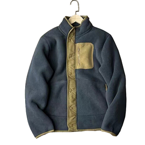 Vestes en polaire corail imperméables pour hommes, vente chaude, veste d'hiver extra épaisse à fermeture éclair en sherpa - Product Image 4