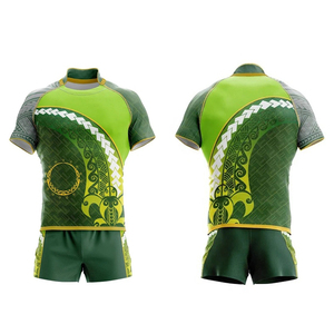 Sublimated Rugby Jersey Set Black Pink White Geometric Print Short Sleeve Moisture Wicking Unisex Adult <b>Athletic</b> Fit - Product Image 3