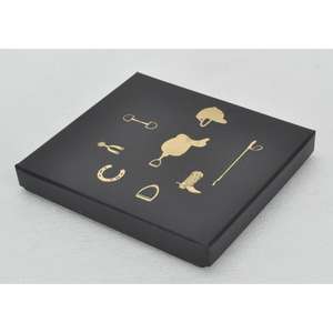 Juego de Cuchillos para Queso Estilo Herradura, 4 Piezas, Aptos para Lavavajillas y Sostenibles, Juego de Servidores de Queso de Metal con Diseño Ecuestre, Caja de Regalo, Último Modelo - Product Image 2