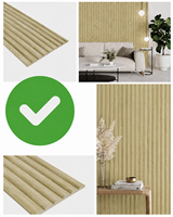 Panneaux muraux tambour en bois massif OEM Panneaux flexibles au design moderne pour la maison, le bureau et l'intérieur de la salle de bain Haute résistance