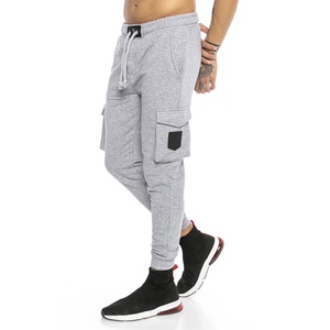 กางเกงคาร์โก้สำหรับผู้ชาย,กางเกงทำงานกลางแจ้งจ๊อกกิ้งเดินป่ากางเกงลำลองกางเกงผ้าฝ้ายสีพื้นกันน้ำ - Product Image 5