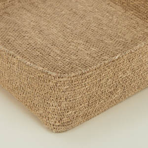 Bandeja de letras de cesta de algas marinas de decoración costera hecha a mano de Nueva York - Product Image 3