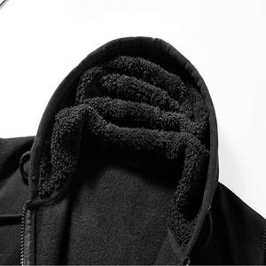 Sweat à capuche zippé en molleton épais de haute qualité pour homme, 300-500 g/m², coton, design de logo personnalisé, prix abordable - Product Image 4