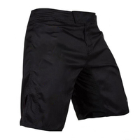 Shorts de sport tricotés en toile écologique, taille mi-haute élastique, avec logo personnalisé de haute qualité, pour MMA, Kick Boxing et Muay Thai