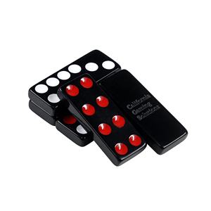 Resin crats dice dominoes <b>Puzzle</b> Children Board <b>Games</b> Eco-friendly Gift Box Red Custom Color Double 6 Domino <b>Game</b> Set - Product Image 2