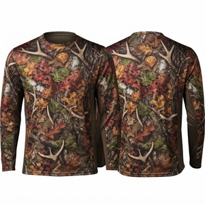 Chemise de chasse thermique camouflage pour homme, doublée polaire, manches longues, vêtement d'extérieur pour la fin de saison, équipement tendance pour les marchés américain et européen - Product Image 4