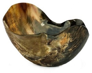 ตะกร้าผลไม้แตรวัวที่ไม่เหมือนใครสำหรับตกแต่งโต๊ะรับประทานอาหารและห้องครัวชามทรงดิบทำด้วยมืองานฝีมือเขาธรรมชาติแบบชนบท - Product Image 3