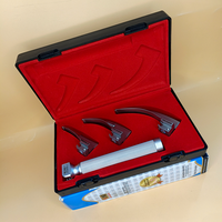 Laringoskop Macintosh Konvansiyonel Standart Bıçak 0-1-2 Set Çocuk Saplı Premium Kalite Yeniden Kullanılabilir Bıçaklar Paslanmaz Çelik CE