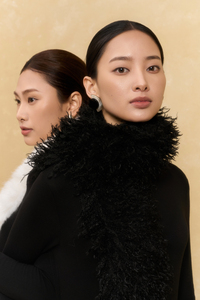 Robe noire en maille mousse extensible, tissée, mi-longue, col roulé, manches classiques, rayée, boutonnée, minimaliste, simple, pour l'été, ODM OEM - Product Image 3