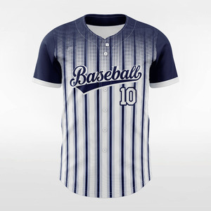 OEM Breathable Quick Dry Printed 100% Polyester <b>Custom</b> Baseball Jersey for Men V-neck Crop Top with <b>Custom</b> Colors & Logo - Product Image 1