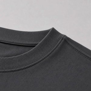 เสื้อยืดผู้ชายแฟชั่นลำลองทรงหลวมพิมพ์ลายตัวอักษร แขนสั้น ผ้าฝ้าย 100% ระบายอากาศได้ดี สีเทา คอกลม - Product Image 4
