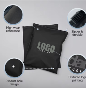 Sac à fermeture éclair avec valve, recyclable, personnalisable, transparent, pour cosmétiques, vêtements, chaussettes et emballages alimentaires - Product Image 5