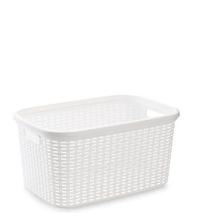 Cesto per Bucato in Rattan Sintetico da 35L, 35.5X53.5, CESTA ROPA, per Uso Quotidiano - Product Image 1