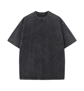 เสื้อยืดโอเวอร์ไซส์ผู้ชายสั่งทำขายส่ง พิมพ์โลโก้ ผ้าฝ้าย 100% เสื้อยืดพลัสไซส์ เสื้อยืดไซส์ใหญ่พิเศษ ทรงหลวม - Product Image 3
