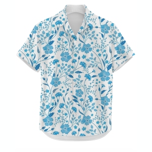 Chemise Homme Imprimée Intégrale Style Tropical Décontracté Manches Courtes pour Vacances et Plage Fabrication Personnalisée - Product Image 3