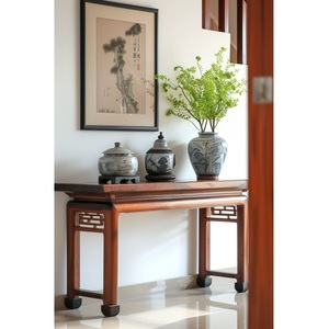 Mesa Consola de Madera Europea, Mueble Elegante para Sala de Estar, Entrada, Pasillo, Dormitorio, Oficina, Decoración del Hogar, Mesa de Almacenamiento - Product Image 5
