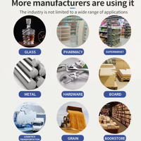 Imprimante jet d'encre électrique industrielle CIJ avec écran tactile 10,1 pouces pour le codage de la date d'expiration et du numéro de lot sur plastique/bouteilles/canettes/film/bois