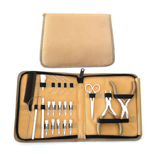 OEM Custom Surgical Steel Plastic Metal <b>Beading</b> Pliers <b>Kit</b> White Gold Hair Regal Impex - Product Image 4