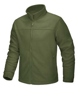 Fabricants OEM, veste en polaire tactique pour hommes, coupe-vent, manteau de travail d'hiver, veste de randonnée en plein air, coupe-vent, logo personnalisé - Product Image 3