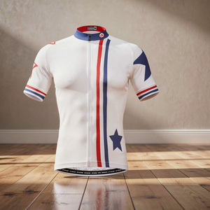 Maillots de cyclisme pour hommes en polyester respirant à séchage rapide, manches courtes, grande taille, vêtements de sport, vente en gros, Birlag Sports - Product Image 3
