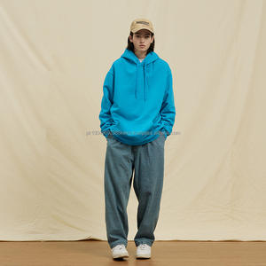 เสื้อฮู้ดแบบสวมศีรษะผ้าคอตตอน100% ขนาด14กรัมเสื้อมีฮู้ดผ้าฟลีซ350กรัมสำหรับทุกเพศ - Product Image 2