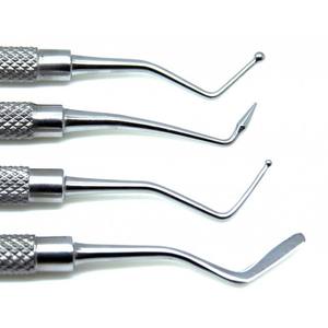 ชุดเครื่องมือขูดกระดูกทางทันตกรรม Lucas Curette คุณภาพเยี่ยมแบบขายส่ง จำนวน 4 ชิ้น ดีไซน์โดดเด่น โดย Blush surgical - Product Image 3