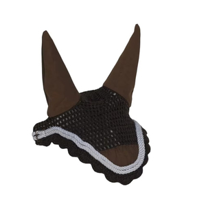 Crochet Horse Ear <b>Net</b> Bandage High Quality Handmade Custom Made OEM Logo Design Mesh Material Prevents <b>Flies</b> Mosquitoes Horse - Product Image 1