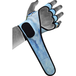 Heavy Duty CrossFit Gym Weightlifting <b>Gloves</b> Non-Slip Breathable Lightweight Polyester Half Finger Adjustable Wrist Strap Custom - Product Image 6
