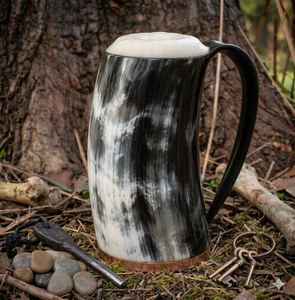 Taza de Beber de Cuerno 100% Natural, Hecha a Mano, Ecológica y de Lujo, con Tapa y Pajita, Opción de Logotipo Personalizado para Vino, Precio Razonable - Product Image 6