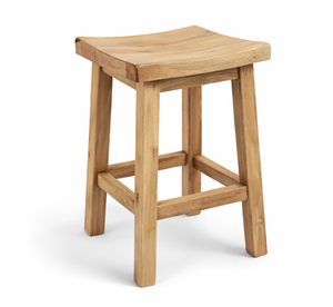 Silla Taburete de Estilo Tradicional Antiguo, Fabricada con Madera de Teca de Alta Calidad, para Baño y Hogar - Product Image 6