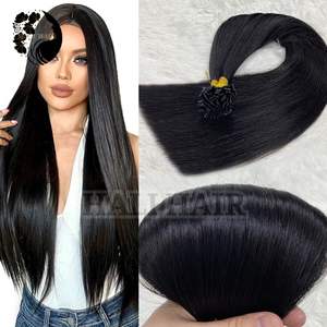 Premium 100g cuerpo teñido onda Super Single vietnamita Remy extensiones de cabello Hali doble dibujado queratina infundida punta plana - Product Image 5