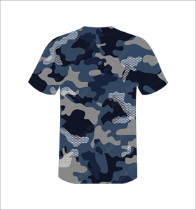 Custom Digital Camo Baseball Jersey Button <b>Up</b> Polyester Sublimation Sports Uniform Moisture Wicking Team Shirt OEM - Product Image 3