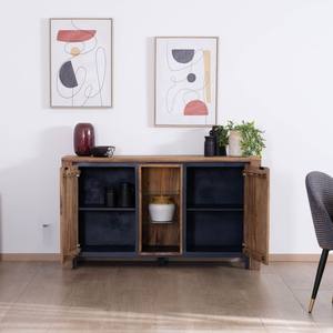 Vandana Autumn Detail <b>sideboard</b> in rosewood and acacia with glass shelves - Product Image 2